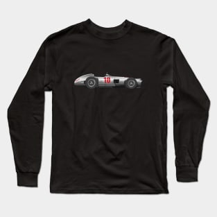 Juan Manuel Fangio Mercedes Benz W196 Formula1 Long Sleeve T-Shirt